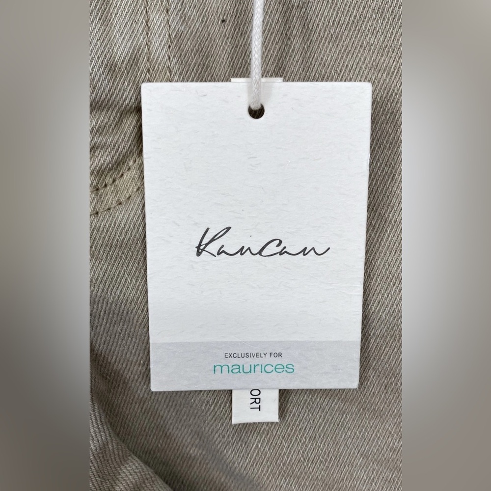 KanCan Women's Brown Frayed Hem Jean Shorts - Picture 8 of 15